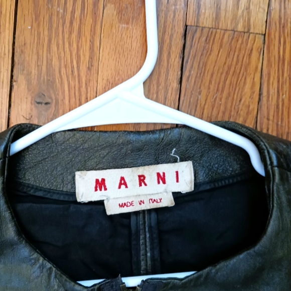 Cropped Marni sheepskin jacket - Picture 4 of 7